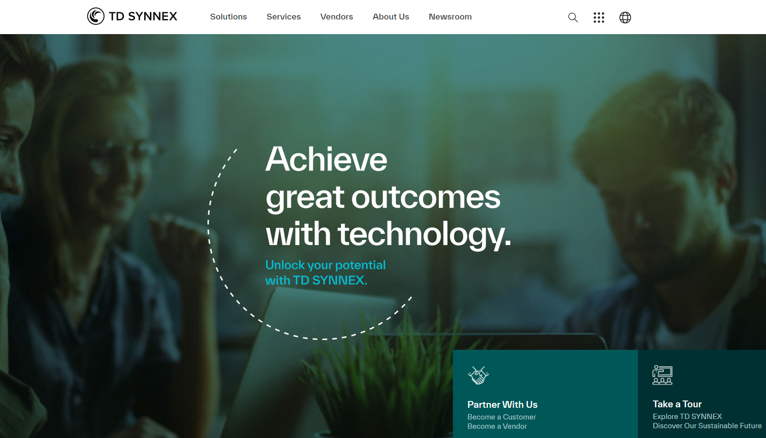 TD SYNNEX homepage 
