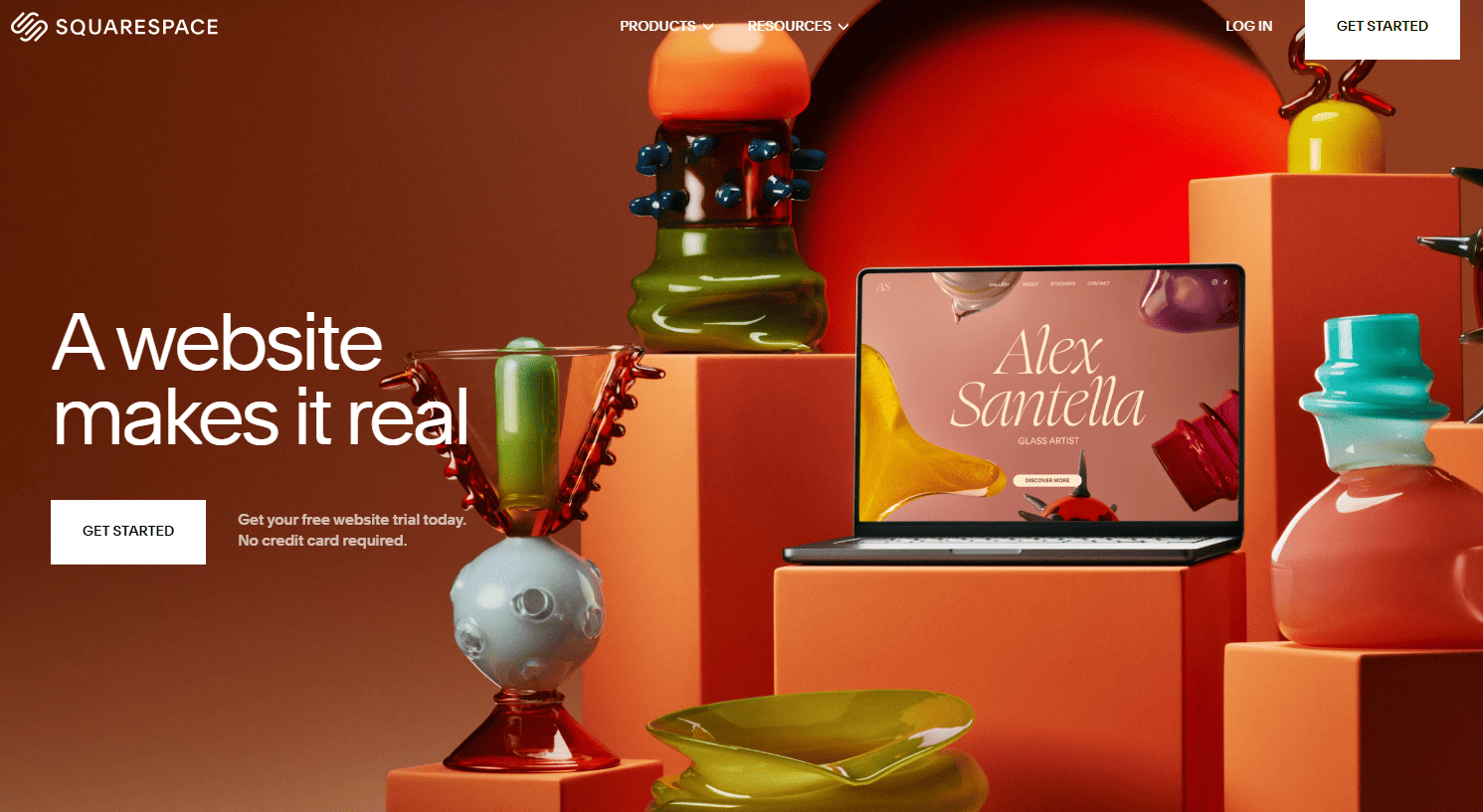 Squarespace Commerce homepage