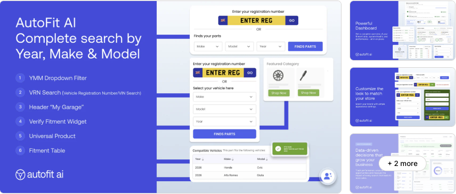 AutoFit AI Year Make Model app for Shopify