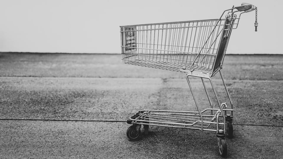 An empty shopping cart