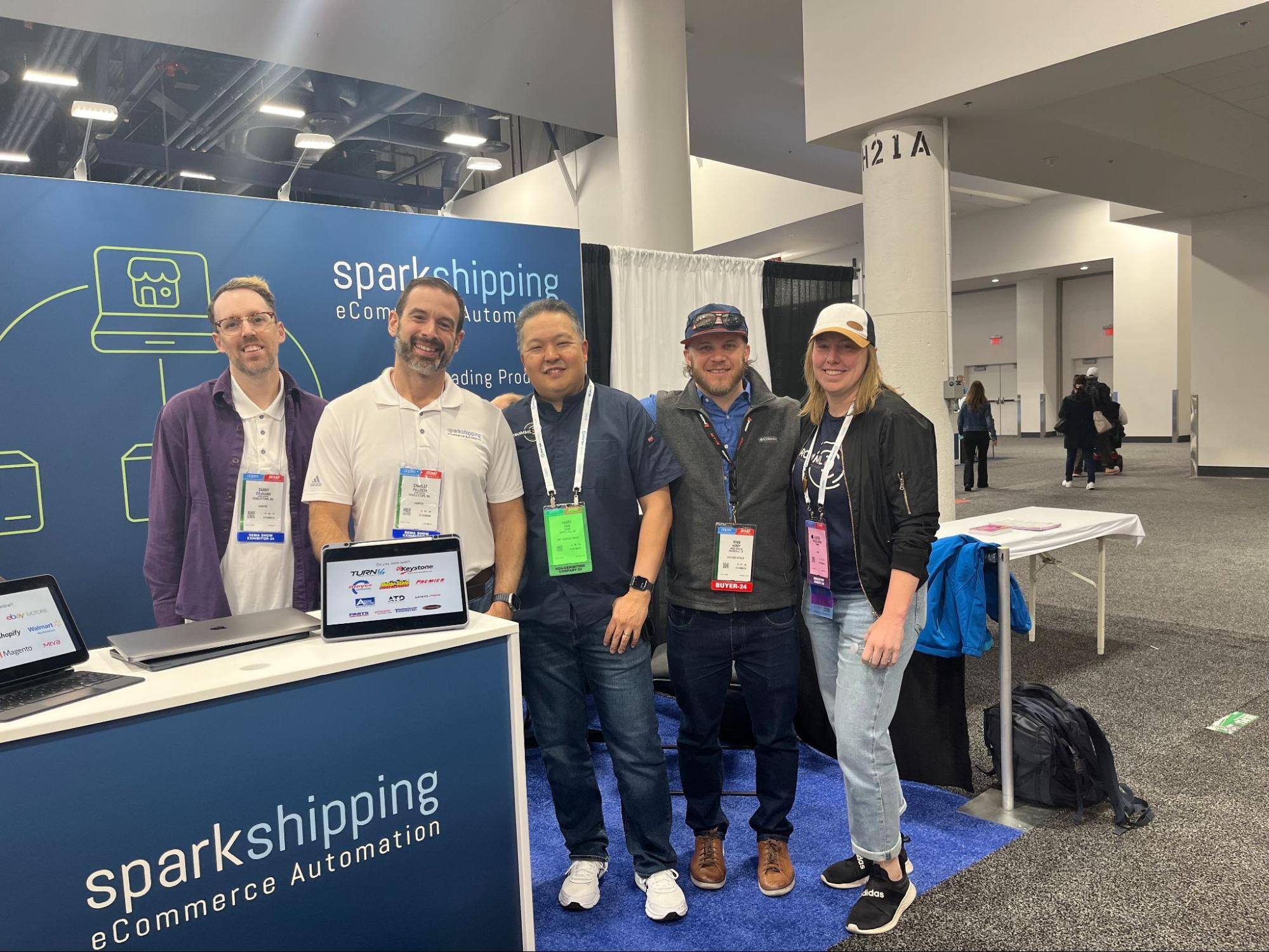 Spark Shipping team at SEMA 2024