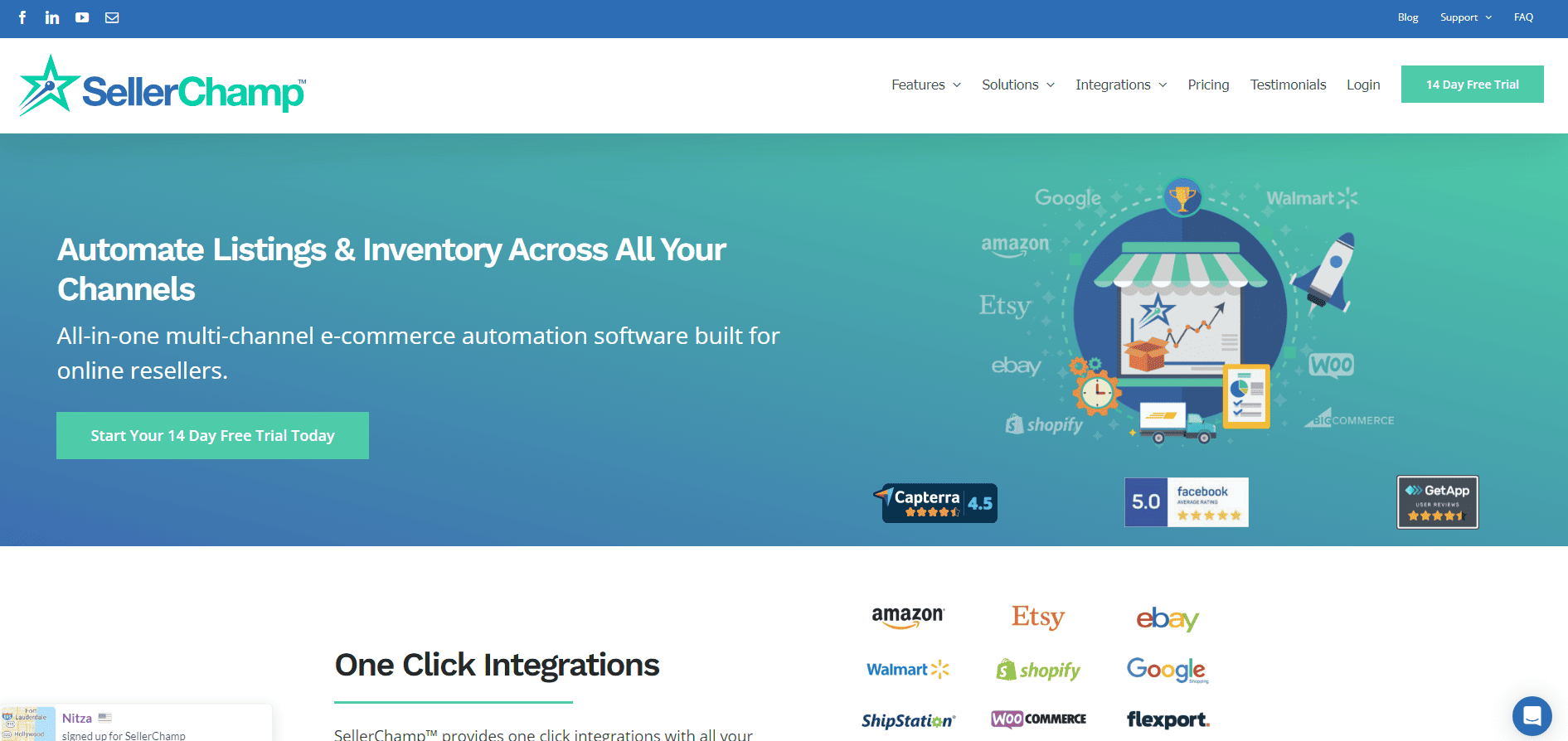 Sellerchamp listings and inventory synchronization