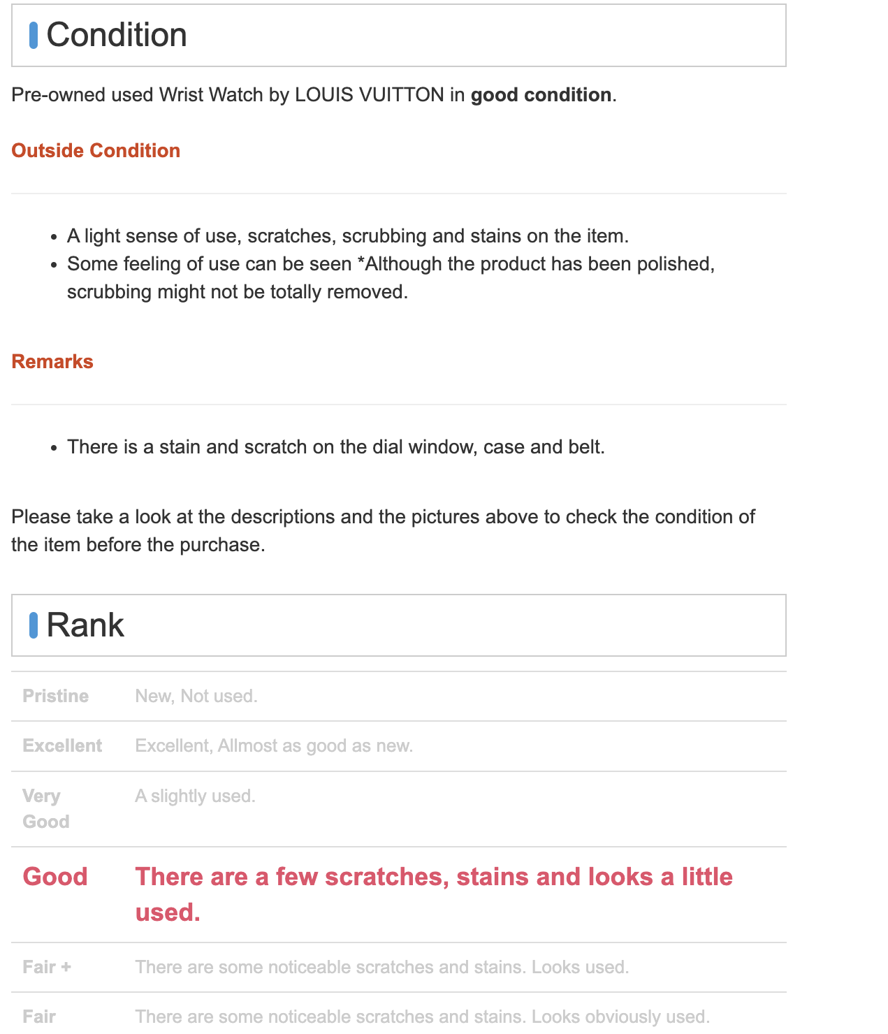eBay Description Template