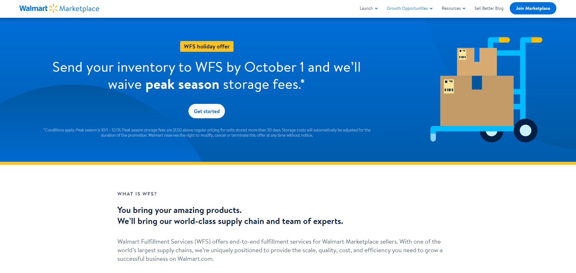Using Walmart fulfillment services