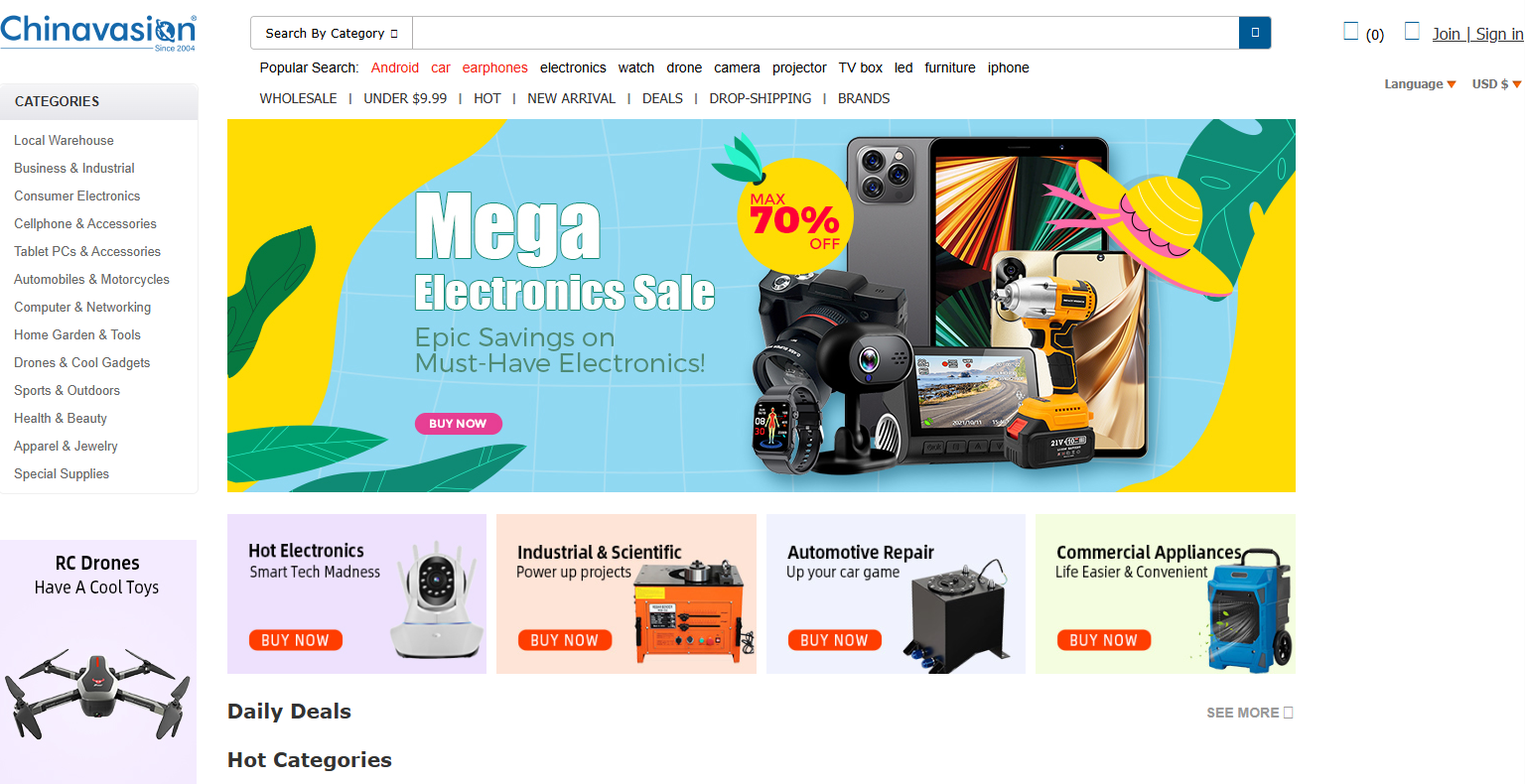 Chinavision homepage