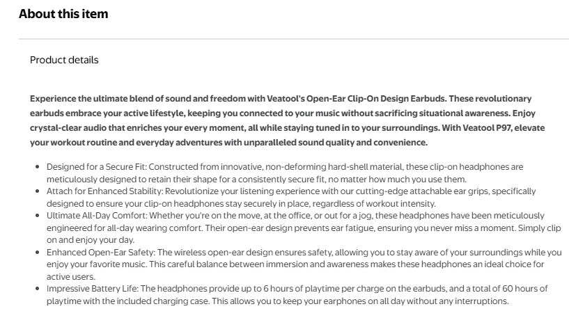 Add detailed product descriptions to avoid common ecommerce mistakes