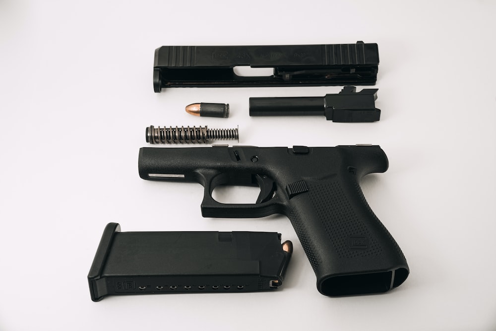 Guns for sale in a WooCommerce online store.