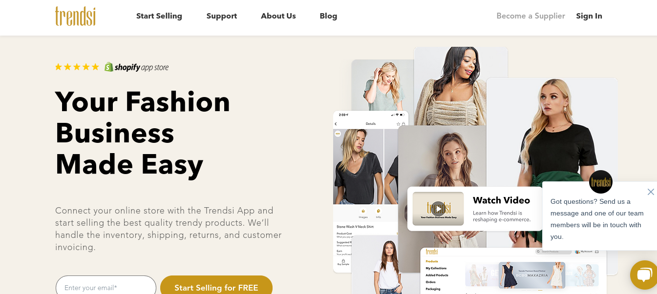 Trendsi - Shopify dropshipping apps