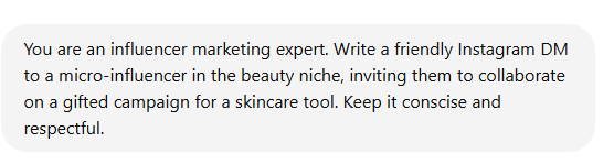 ChatGPT and influencer outreach