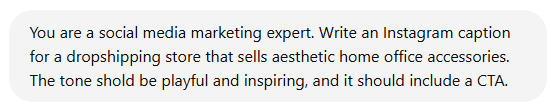 ChatGPT and writing social media posts