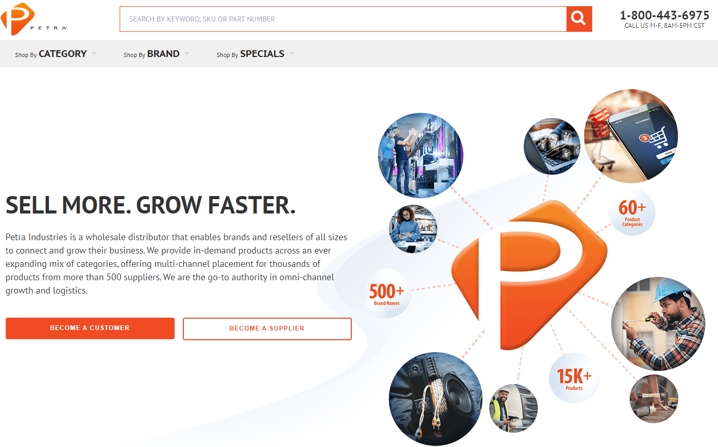 Petra Industries homepage