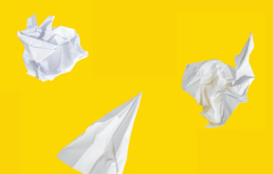 Paper planes. 