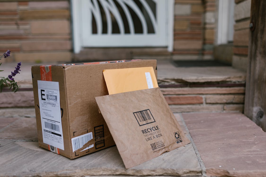 Products boxed up ready to be returned. 