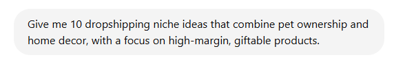 Using ChatGPT for finding a niche and doing product research
