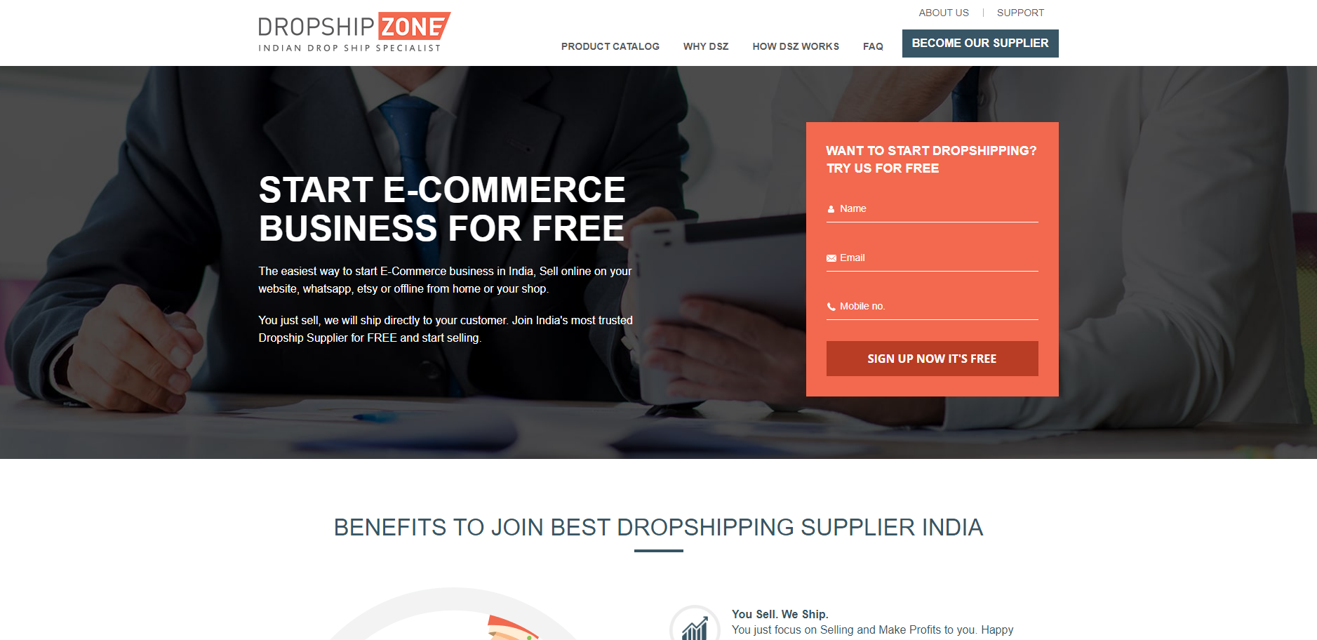 Dropship Zone homepage