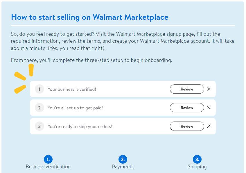 Start selling on Walmart Marketplace
