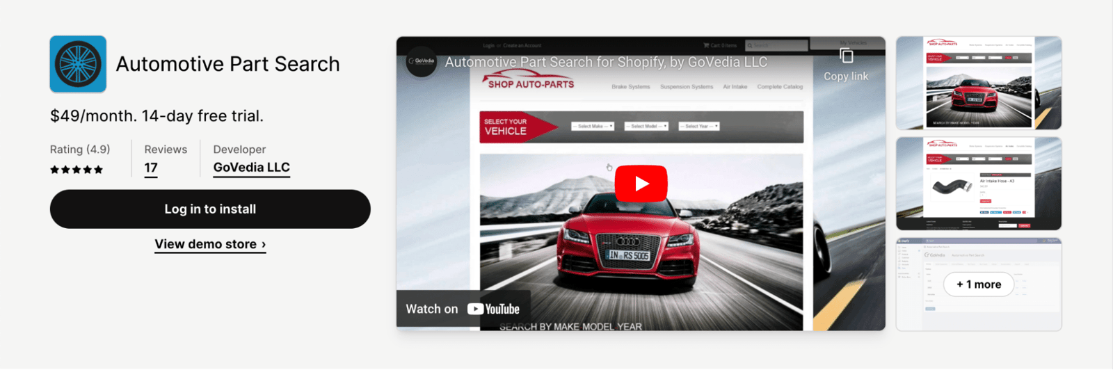 PartFinder: Year Make Model (formerly Automotive Part Search)