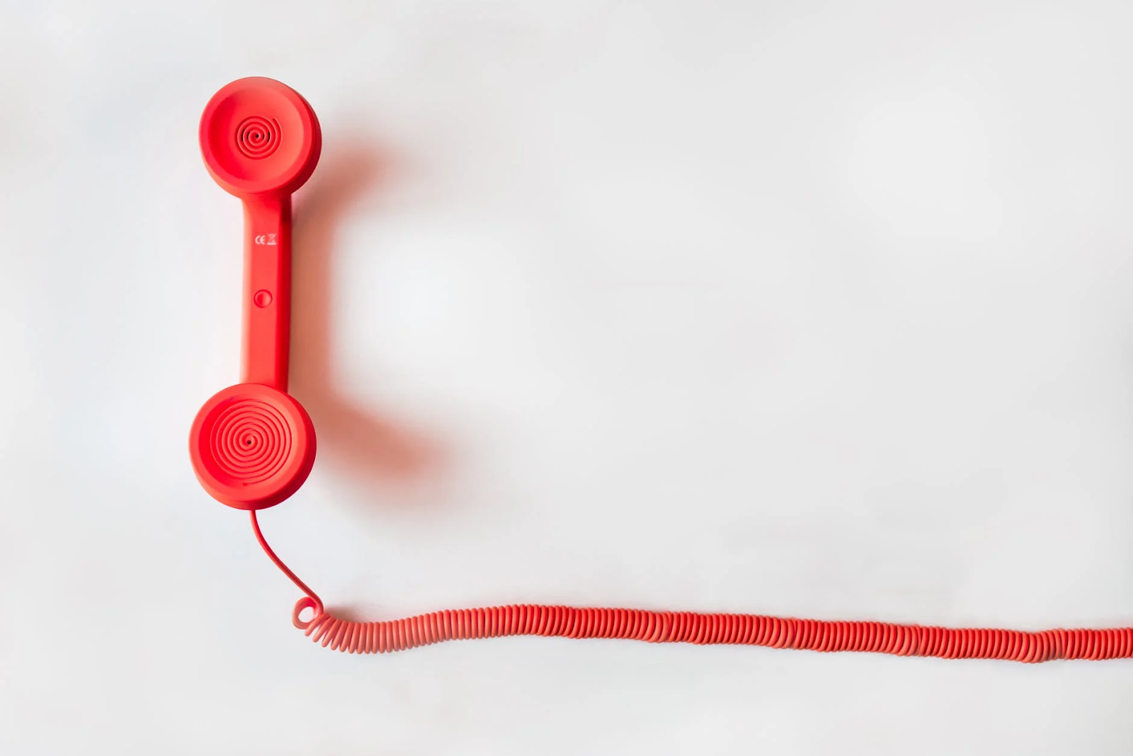 A red telephone.