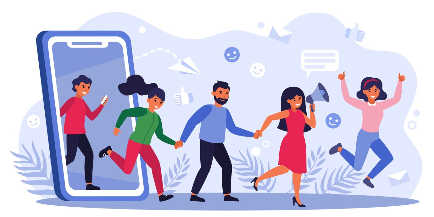 Group of successful referral marketers