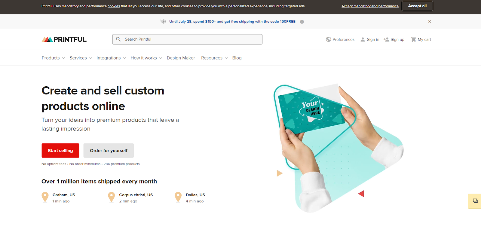 Printful - Shopify dropshipping apps