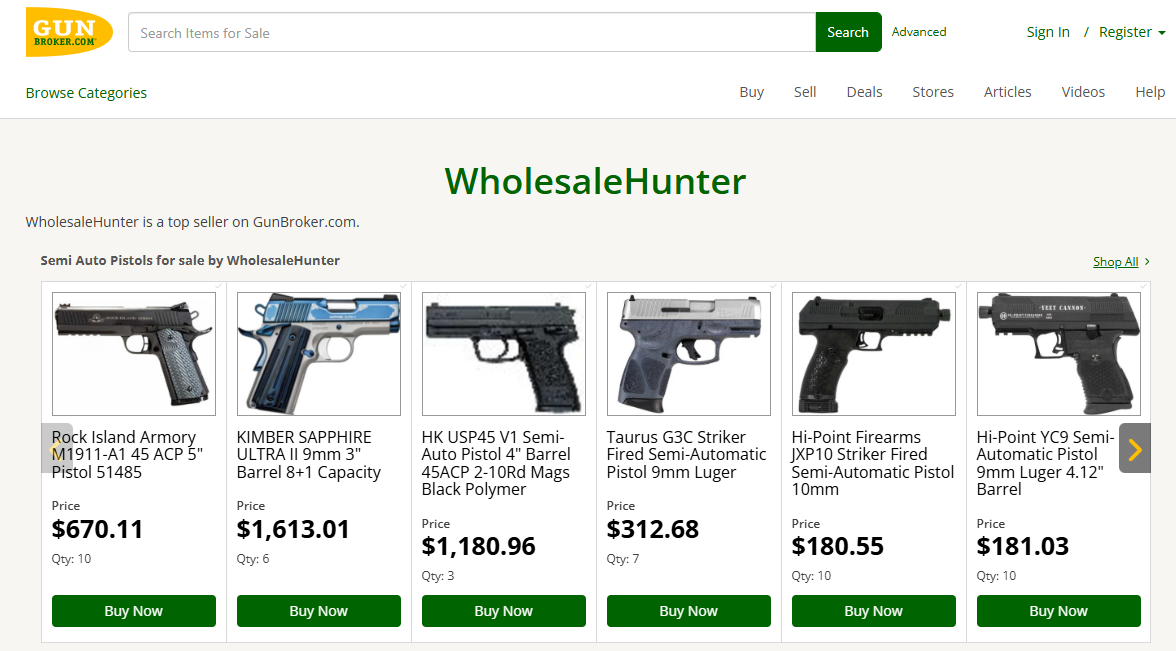 Dropshipping ammo on Gunbroker