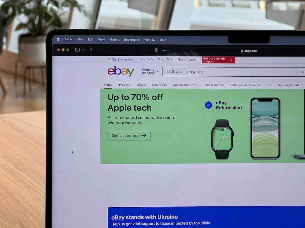 A screen showing the eBay eCommerce channel