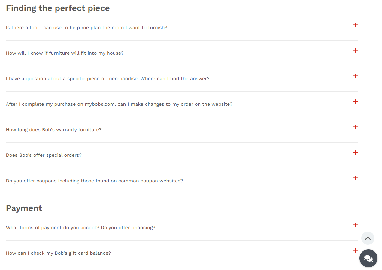 Comprehensive FAQ section