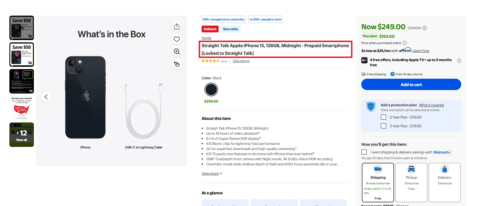 Walmart’s recommended title structure