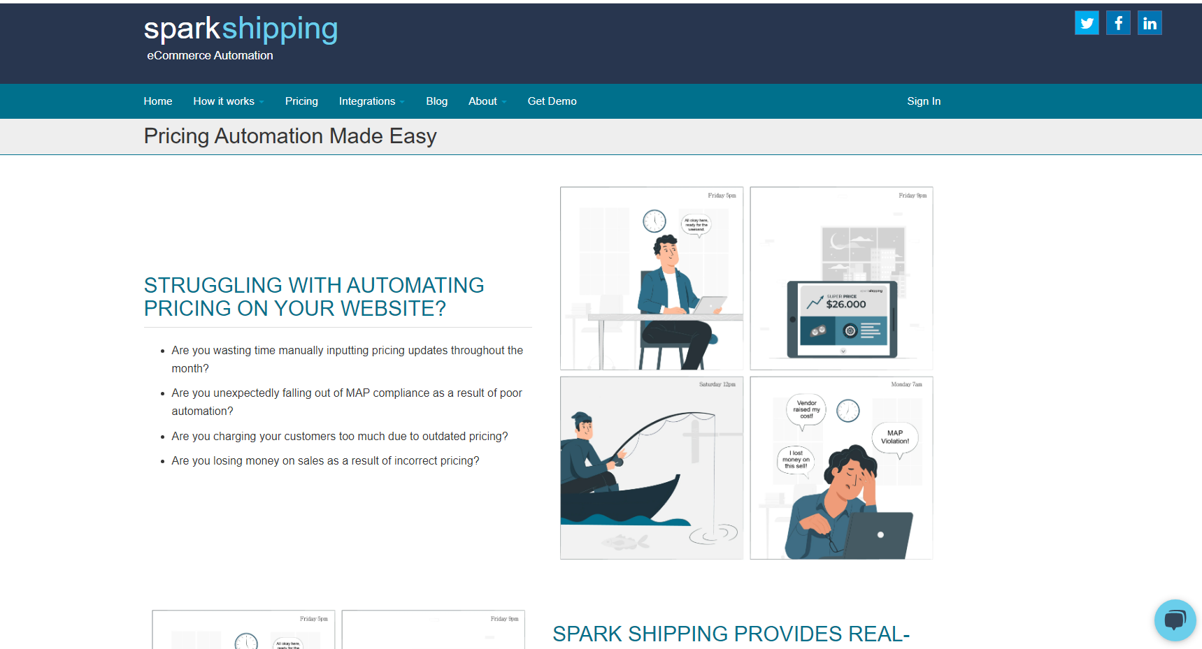 Spark Shipping pricing automation