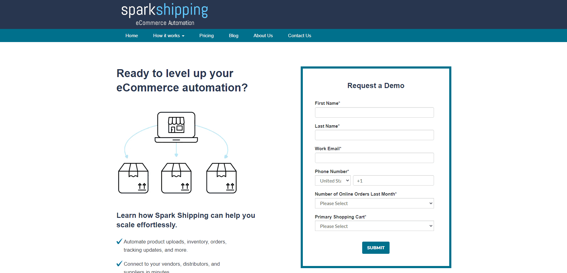 Spark Shipping order fulfillment 