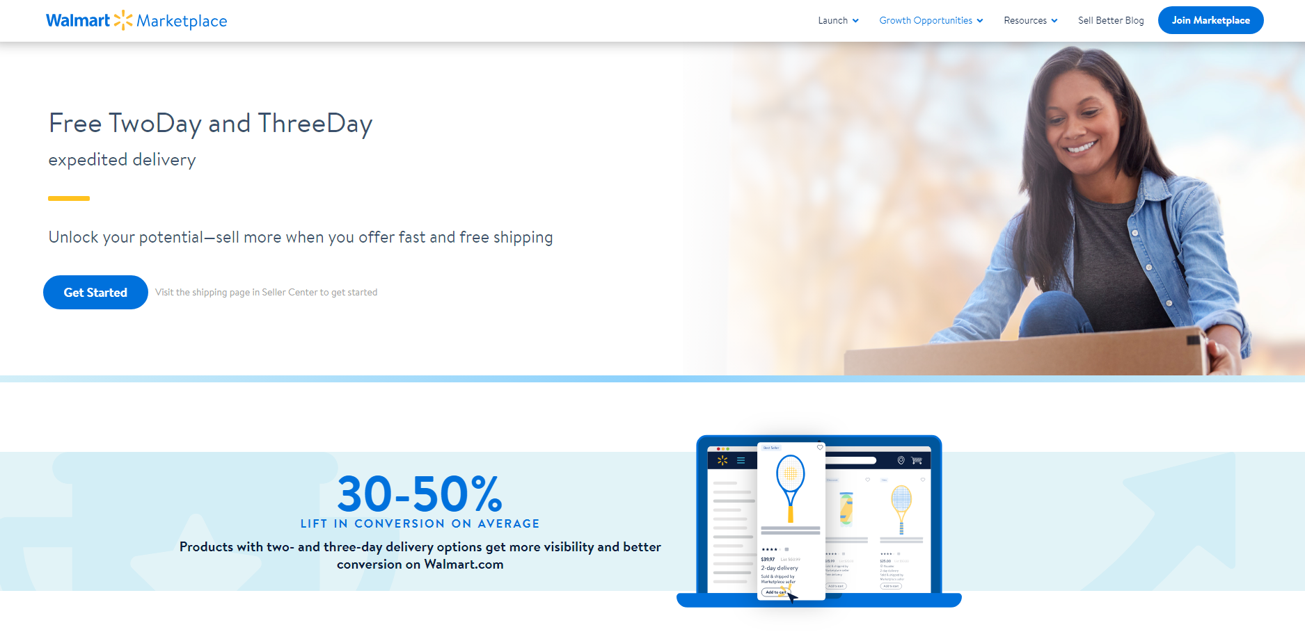 Offer fast shipping on Walmart marketplace