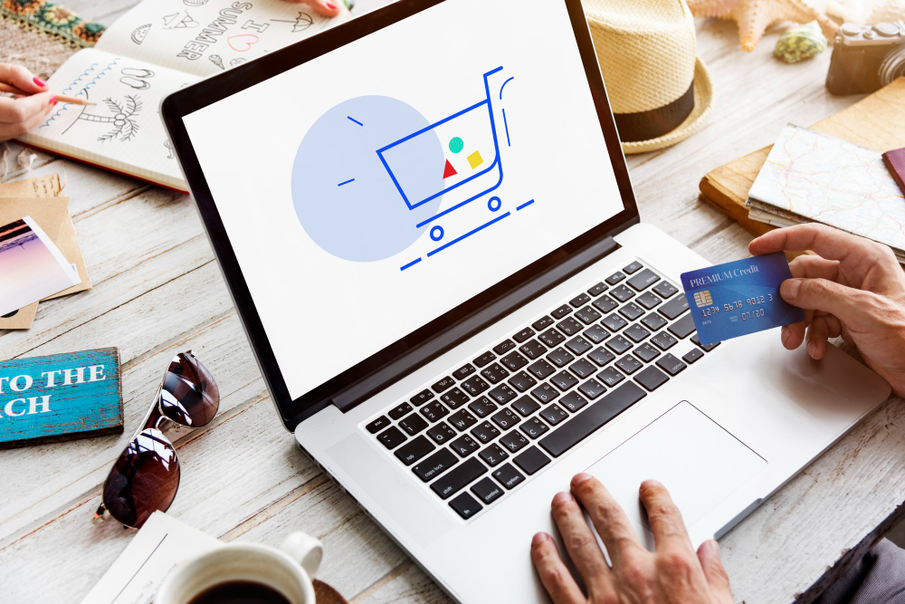 Shopper buying from an eCommerce store